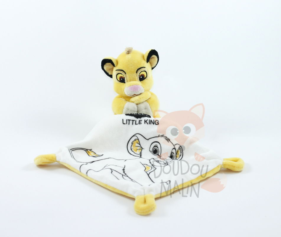  simba the lion baby comforter hello little king white yellow 25 cm 
